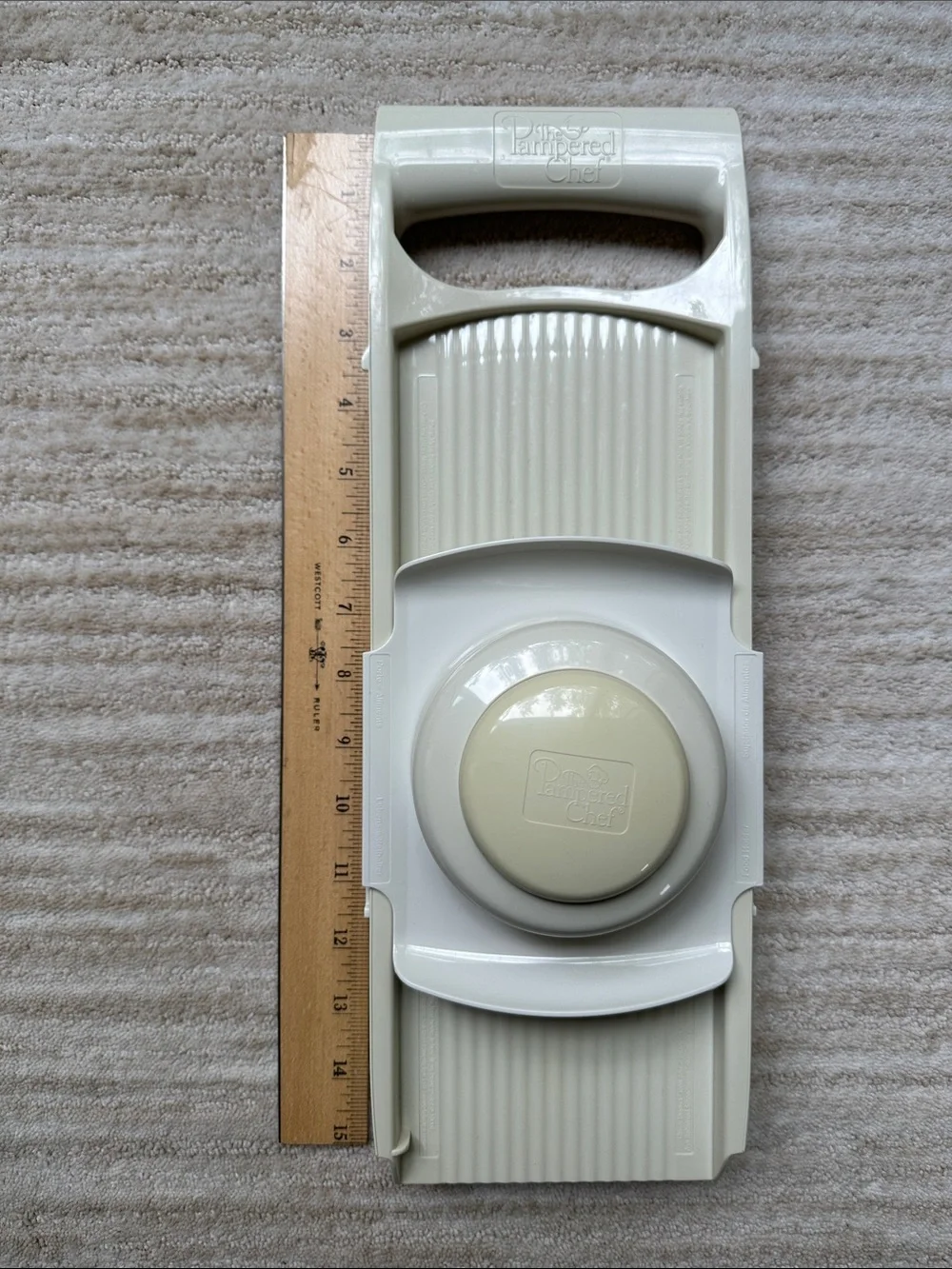 Pampered Chef Ultimate Mandoline #1109 Grater Slicer 4 Blades With Original Box